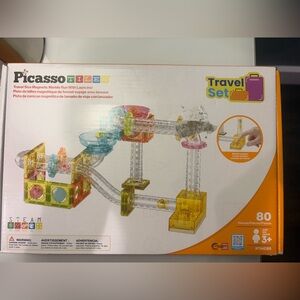 Travel Magnetic Marble Run Set - Colorful